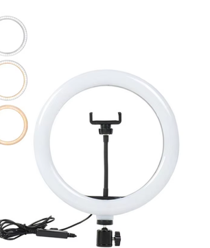 16/26/33 cm LED Selfie Ringlicht – Dimbare Fotografie Lamp met Statief voor Video en Live Streaming