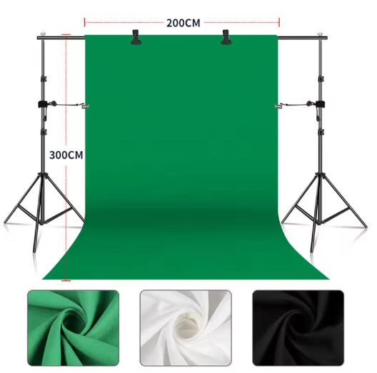 Groen Scherm Achtergrond Doek – Chroma Key Studio Achtergrond voor Fotografie en Video