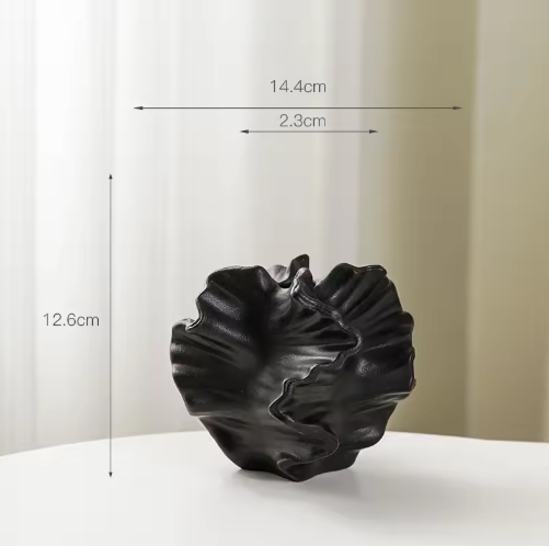 Minimalistische Keramische Koraal Vaas – Scandinavische Decoratieve Bloemenvaas voor Woonkamer, Kantoor en Tafel