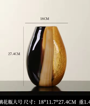 Moderne Glazen Design Vaas – Luxe Decoratieve Bloemenvaas voor Woonkamer en Hydrocultuur Planten