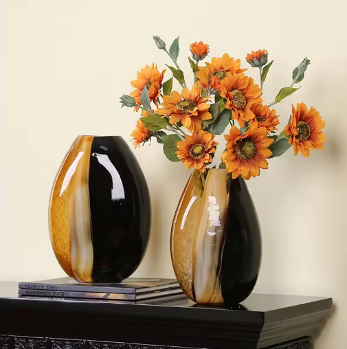 Moderne Glazen Design Vaas – Luxe Decoratieve Bloemenvaas voor Woonkamer en Hydrocultuur Planten