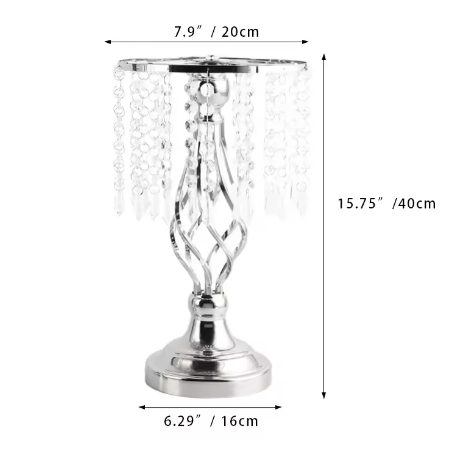 Set van 10 Gouden Kristallen Bloemenvazen – Elegante Metalen Centerpieces voor Bruiloft en Tafeldecoratie