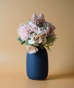 Scandinavische Keramische Vaas – Minimalistische Bloemenvaas met Knelpunt Design voor Tafel en Plank