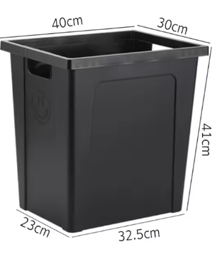 Rustieke Boerderij Bloemenemmer – Kleine Zwarte Plastic Vaas voor Boeket Decoratie