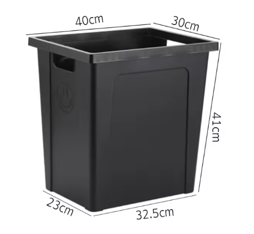 Rustieke Boerderij Bloemenemmer – Kleine Zwarte Plastic Vaas voor Boeket Decoratie