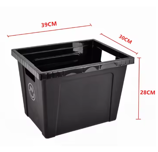 Rustieke Boerderij Bloemenemmer – Kleine Zwarte Plastic Vaas voor Boeket Decoratie