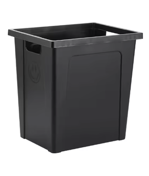 Rustieke Boerderij Bloemenemmer – Kleine Zwarte Plastic Vaas voor Boeket Decoratie