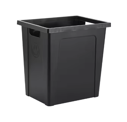 Rustieke Boerderij Bloemenemmer – Kleine Zwarte Plastic Vaas voor Boeket Decoratie