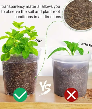 72-Delige Set Transparante Kweekpotten met Dienbladen en Plantenlabels – Plastic Zaai- en Kweekpotten met Drainage