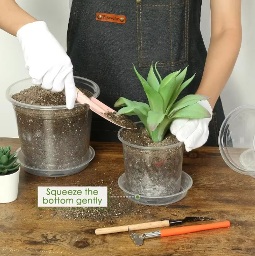 72-Delige Set Transparante Kweekpotten met Dienbladen en Plantenlabels – Plastic Zaai- en Kweekpotten met Drainage