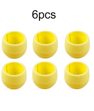 Set van 6 Decoratieve Bloempotten voor Binnen – Kunststof Mini Plantenpotten voor Bureau, Balkon en Kamerplanten