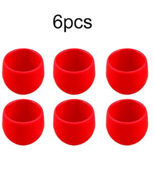 Set van 6 Decoratieve Bloempotten voor Binnen – Kunststof Mini Plantenpotten voor Bureau, Balkon en Kamerplanten