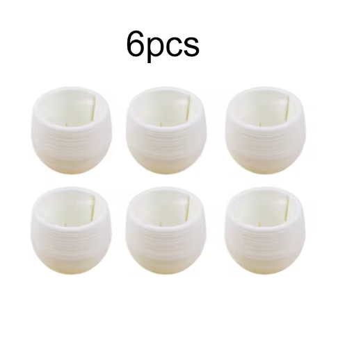 Set van 6 Decoratieve Bloempotten voor Binnen – Kunststof Mini Plantenpotten voor Bureau, Balkon en Kamerplanten