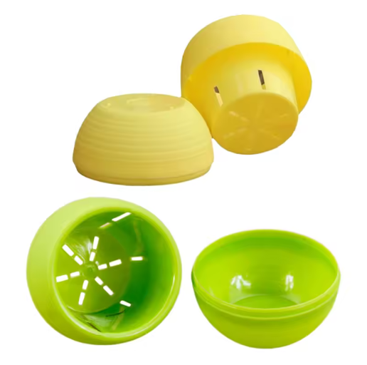 Set van 6 Decoratieve Bloempotten voor Binnen – Kunststof Mini Plantenpotten voor Bureau, Balkon en Kamerplanten