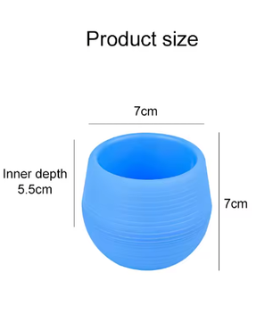 Set van 6 Decoratieve Bloempotten voor Binnen – Kunststof Mini Plantenpotten voor Bureau, Balkon en Kamerplanten