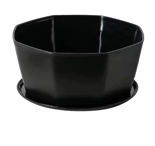 Eenvoudige Bloempot voor Binnen – Kunststof Plantenpot met Grote Opening en Bodembak