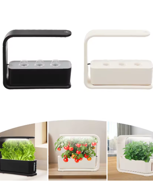 Hydrocultuur Planter met LED Grow Light – Indoor Kruiden Kweekset voor Keuken en Vensterbank