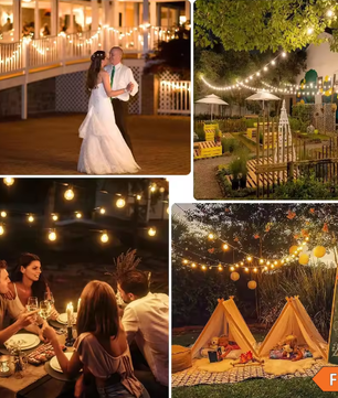 G40 LED Globe Lichtslinger voor Buiten – Waterdichte Tuinverlichting met EU Stekker