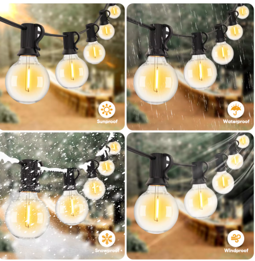 G40 LED Lichtslinger Buiten – Waterdichte Onbreekbare Globe Feestverlichting