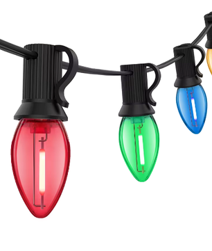 C7 LED Kleurrijke Lichtslinger Buiten – Waterdichte RGB Feestverlichting