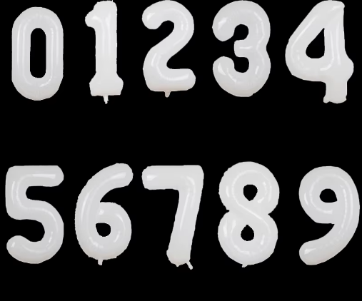 Grote Cijfer Folieballon – Crème Karamel Nummer Ballon voor Feestdecoratie