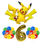 Pikachu Verjaardagsfeest Decoratie Set – Ballonnen, Banner en Servies voor Kinderfeest