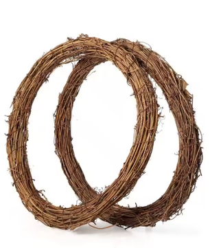 Natuurlijke Rotan Krans – Handgeweven DIY Decoratie voor Deur en Muur