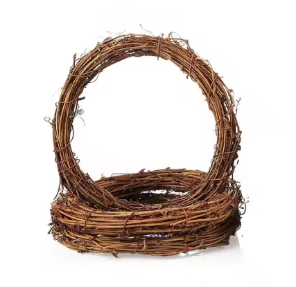 Natuurlijke Rotan Krans – Handgeweven DIY Decoratie voor Deur en Muur