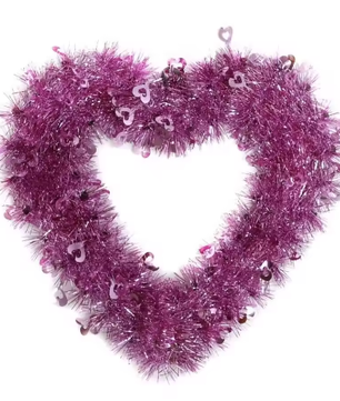 Hartvormige Bloemenkrans voor Valentijnsdag – Romantische Deurdecoratie