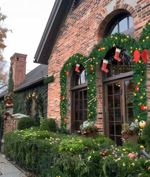 Kunstmatige Kerst Garland met 100 LED – Groene Kerst Slingerdecoratie 10 m