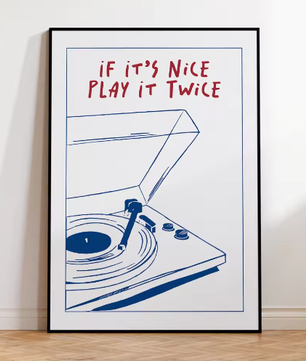 Retro Groovy Muziek Poster – Moderne Canvas Wanddecoratie