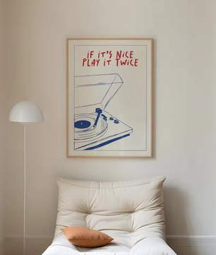 Retro Groovy Muziek Poster – Moderne Canvas Wanddecoratie