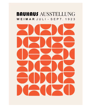 Bauhaus Minimalistische Zwart-Wit Canvas Poster Wanddecoratie