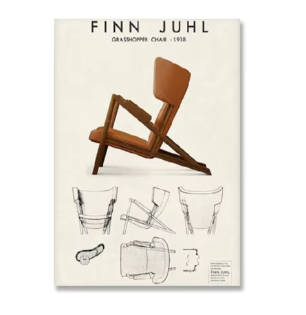 Bauhaus Minimalistische Zwart-Wit Canvas Poster Wanddecoratie