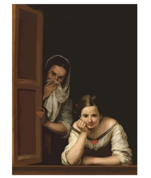 Grappige Mona Lisa Toiletrol Canvas Poster Badkamer Wanddecoratie