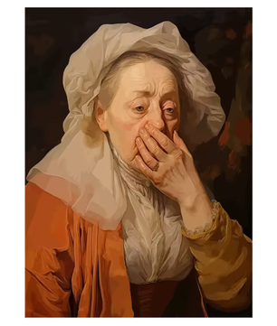 Grappige Mona Lisa Toiletrol Canvas Poster Badkamer Wanddecoratie