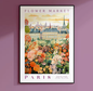 Amsterdam Bloemenmarkt Canvas Poster – Botanische Boho Wanddecoratie