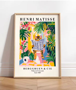 Grappige Zwarte Kat op Toilet Canvas Poster – Badkamer Wanddecoratie