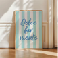 Ciao Bella Canvas Poster – Italiaanse Quote Wanddecoratie