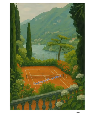Mediterrane Strand Poster – Italiaanse Kust Canvas Wanddecoratie