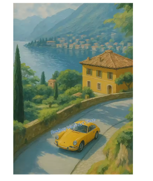 Mediterrane Strand Poster – Italiaanse Kust Canvas Wanddecoratie