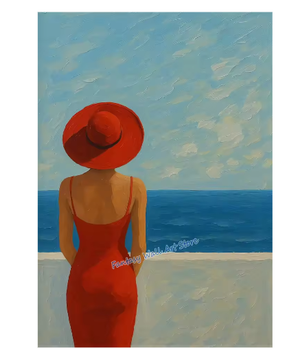 Mediterrane Strand Poster – Italiaanse Kust Canvas Wanddecoratie