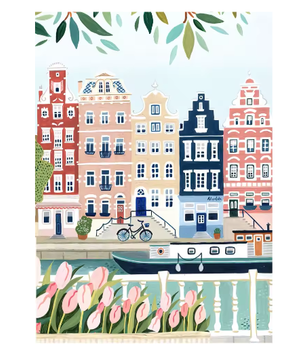 Wereld Steden Canvas Poster – Reis Stadslandschap Muurkunst voor Woonkamer en Interieurdecoratie
