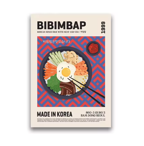 Wereldkeuken Canvas Poster – Heerlijk Eten Muurdecoratie