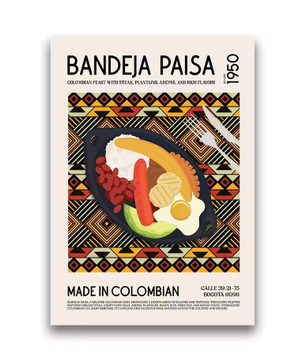 Wereldkeuken Canvas Poster – Heerlijk Eten Muurdecoratie