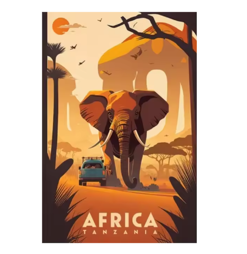 Wereld Steden Canvas Poster – Reis Landmark Muurdecoratie