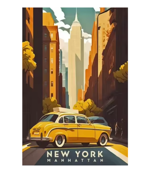 Wereld Steden Canvas Poster – Reis Landmark Muurdecoratie