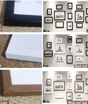 13-Delige Houten Fotolijst Set – Wandcollage Fotoframes Decoratie
