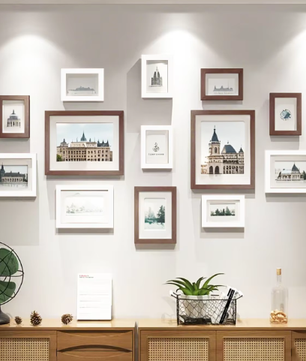 13-Delige Houten Fotolijst Set – Wandcollage Fotoframes Decoratie