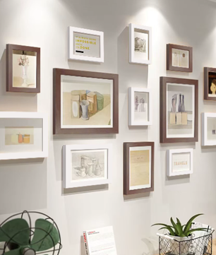 13-Delige Houten Fotolijst Set – Wandcollage Fotoframes Decoratie